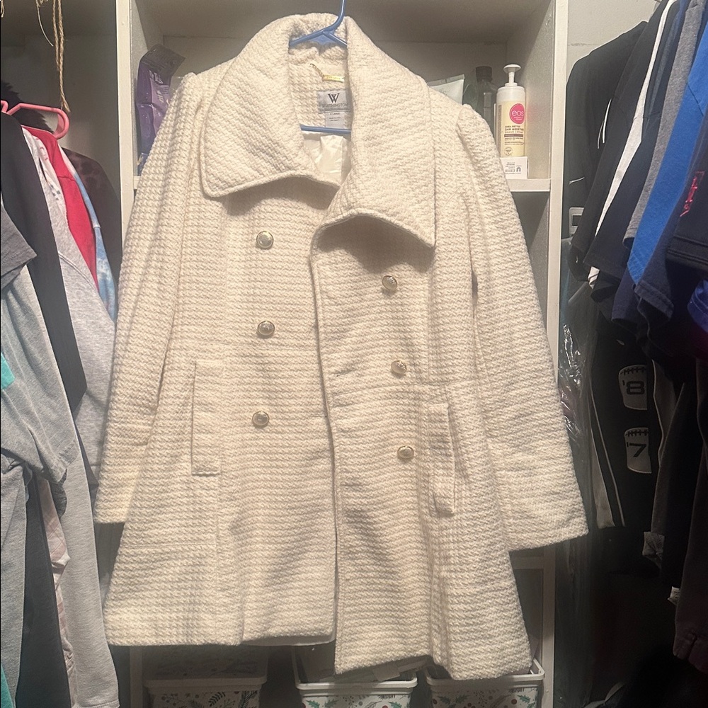 Worthington Cream Textured Coat